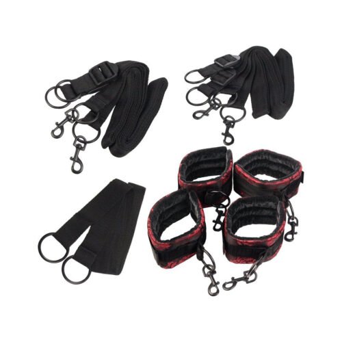 Scandal Bed Restraints - Red